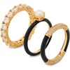 image:imagekate spade new york Hint Of Shimmer Stacking Ring SetNavyYellow Gold