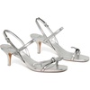 image:imagekate spade new york Loop Metallic Leather Kitten Heel SandalSilver