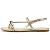 image:imagekate spade new york Loop Smooth Leather Flat SandalMetallic Pale Gold