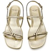 image:imagekate spade new york Loop Smooth Leather Flat SandalMetallic Pale Gold