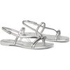 image:imagekate spade new york Loop Smooth Leather Flat SandalSilver Metallic