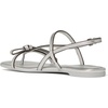 image:imagekate spade new york Loop Smooth Leather Flat SandalSilver Metallic