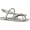 image:imagekate spade new york Loop Smooth Leather Flat SandalSilver Metallic