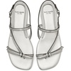 image:imagekate spade new york Loop Smooth Leather Flat SandalSilver Metallic