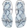 image:imagekate spade new york Loop Smooth Leather Flat SandalSnakeskin Pale Sapphirine