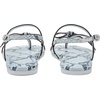 image:imagekate spade new york Loop Smooth Leather Flat SandalSnakeskin Pale Sapphirine