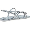image:imagekate spade new york Loop Smooth Leather Flat SandalSnakeskin Pale Sapphirine