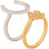 image:imagekate spade new york Lucky Charm Stacking Ring SetClearTwo Tone