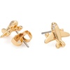 image:imagekate spade new york Out Of Office StudsClearGold Airplane