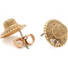 image:imagekate spade new york Out Of Office StudsClearGold Straw Hat