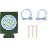 image:imagekate spade new york Outdoor Fun Golf Pouch Set Lexington Dot  Clear and Green Polka Dot Travel Pouch with Drink Hugger 3 Wooden Golf Tees amp 2 Hair Ties Zipper Bag with Leatherette Trim