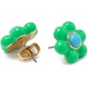 image:imagekate spade new york Petal Puff Statement StudsGreen MultiGold