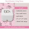 image:imagekate spade new york Ring Box for Wedding Day or Proposal EngagementWedding Ring Holder Bridal Toile
