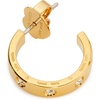 image:imagekate spade new york Set in Stone HoopsClearGold Huggies