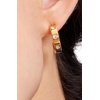 image:imagekate spade new york Set in Stone HoopsClearGold Huggies