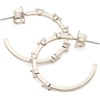 image:imagekate spade new york Set in Stone HoopsClearSilver