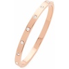 image:imagekate spade new york Set in Stone Metal Hinged BangleClearRose Gold