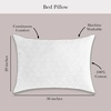 image:imagekate spade new york Spade Floral Soft amp Lofty Bed Pillow Adjustable Down Alternative Pillow 400 Thread Count Cotton Cover Best for Back or Stomach Sleepers StandardQueen WhiteKing