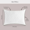image:imagekate spade new york Spade Floral Soft amp Lofty Bed Pillow Adjustable Down Alternative Pillow 400 Thread Count Cotton Cover Best for Back or Stomach Sleepers StandardQueen WhiteStandardQueen