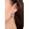 image:imagekate spade new york Spade Flower Lace HoopsSilver