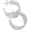 image:imagekate spade new york Spade Flower Lace HoopsSilver