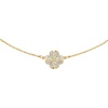 image:imagekate spade new york Spade Flower Pave Scatter NecklaceClearGold Pave