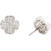 image:imagekate spade new york Spade Flower Pave StudsClearSilver