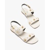 image:imagekate spade new york Spade Flower Stud Pebbled Leather Flat SandalsIvory