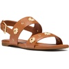 image:imagekate spade new york Spade Flower Stud Pebbled Leather Flat SandalsSaddle