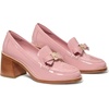 image:imagekate spade new york Womens Deco Bow Patent Leather Heeled LoaferBarre Pink
