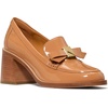 image:imagekate spade new york Womens Deco Bow Patent Leather Heeled LoaferBiscotti