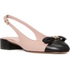 image:imagekate spade new york Womens Deco Bow Smooth Leather Slingback PumpPale Vellum