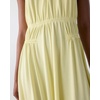 image:imagekate spade new york Womens Drapey Halter Mini DressPale Citron