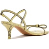 image:imagekate spade new york Womens Loop Smooth Leather Kitten Heel SandalPale Citron