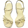 image:imagekate spade new york Womens Loop Smooth Leather Kitten Heel SandalPale Citron