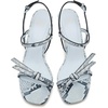 image:imagekate spade new york Womens Loop Smooth Leather Kitten Heel SandalSnakeskin Pale Sapphirine