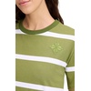 image:imagekate spade new york Womens Montauk Stripe TShirt DressFairytale GreenFresh White