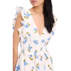image:imagekate spade new york Womens Painterly Bouquet Flutter Sleeve Tiered Midi DressDiamond BlueFresh White