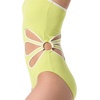 image:imagekate spade new york Womens Petal Cut Out Bandeau One Piece SwimsuitNappa Cabbage