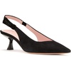 image:imagekate spade new york Womens Riley Slingback Kitten HeelBlack Suede