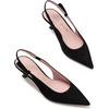 image:imagekate spade new york Womens Riley Slingback Kitten HeelBlack Suede