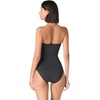 image:imagekate spade new york Womens Rosette Bandeau One PieceBlack