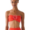 image:imagekate spade new york Womens Rosette Solids Bandeau Bra TopGoji Berry