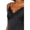 image:imagekate spade new york Womens Satin Slip Dress With Lace TrimBlack