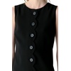image:imagekate spade new york Womens Scallop Shift Dress with ButtonsBlack