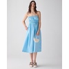 image:imagekate spade new york Womens Smocked Strapless Midi DressPristine Pool