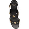 image:imagekate spade new york Womens Spade Flower Stud Block Heel SandalsBlack
