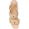 image:imagekate spade new york Womens Spade Flower Stud Block Heel SandalsNatural