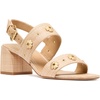 image:imagekate spade new york Womens Spade Flower Stud Block Heel SandalsNatural