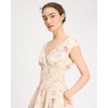 image:imagekate spade new york Womens Whimsical Garden Smocked Midi DressAntique Pearl